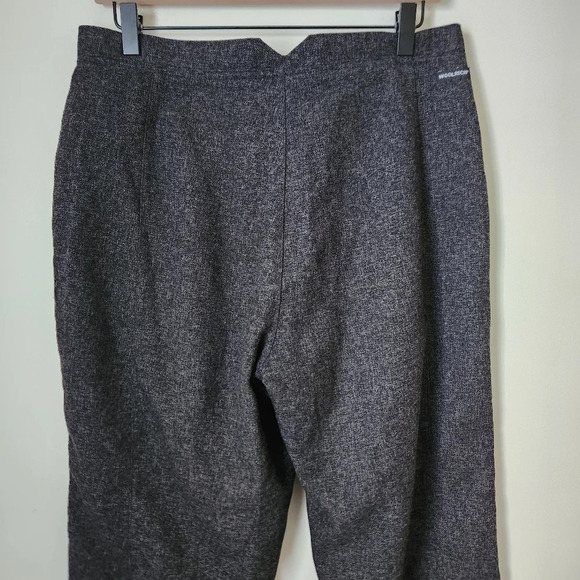 Woolrich | High Waist Straight Leg Onyx Heather Trouser Dress Pants - Size 6 - Picture 7 of 10